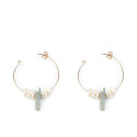 SHABAMA LAO GREEN 4CM pendientes #oro brillo 1 u