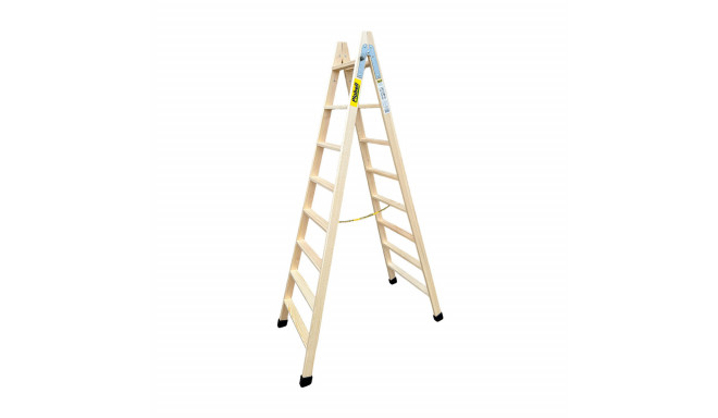 8-step folding ladder Plabell bld-8 Wood 214 x 31/62 cm