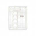 Köögi Kraanikausi Kuivatusrest Valge Plastmass 45,5 x 8 x 36,5 cm (12 Ühikut)