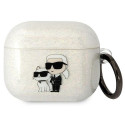 Karl Lagerfeld etui for Airpods 3 KLA3HNKCTGT transparent Gliter Karl&Choupette