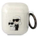 Karl Lagerfeld etui for Airpods 1 / 2 KLA2HNKCTGT transparent Gliter Karl&Choupette