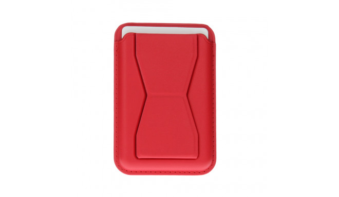 Card holder with stand red