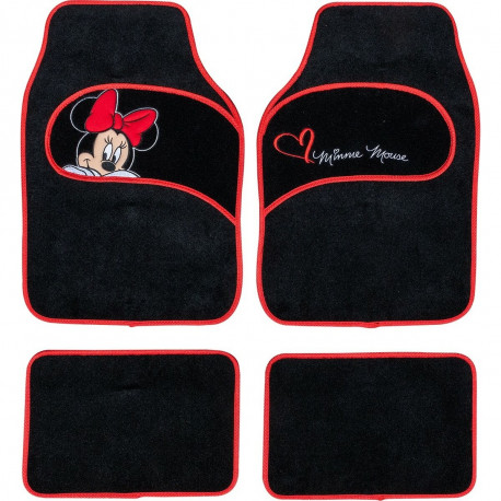 Auto põrandamattide komplekt Minnie Mouse CZ10339 Must/Punane