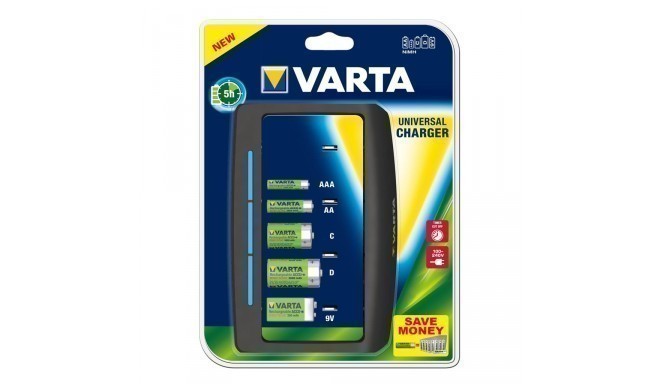 Universal charger VARTA 9V,R14,R20 (without batteries)