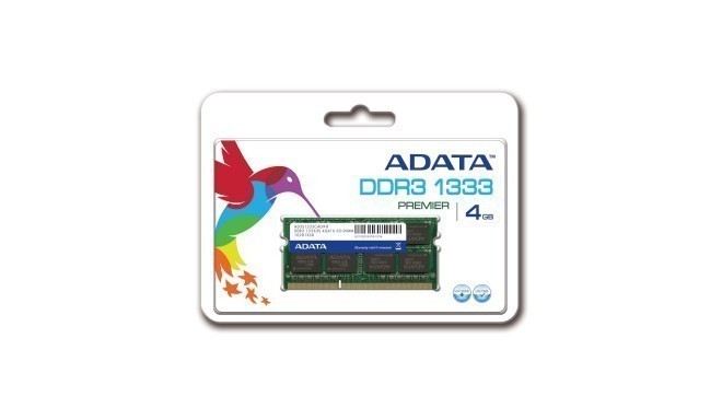 Adata RAM DDR3 4GB 1333MHz CL9 SODIMM 1.5V - Retail