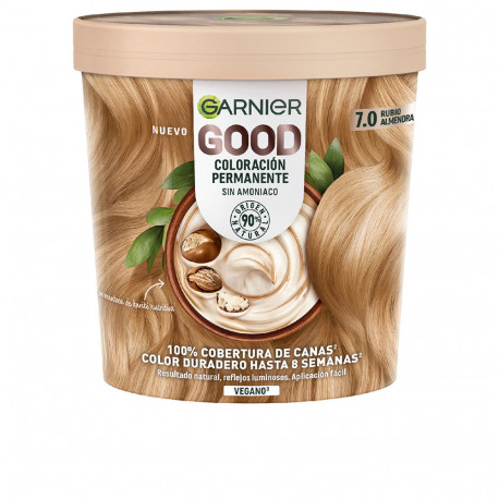 GARNIER GOOD püsiv juuksevärv ilma ammoonikata #7.0 217ml, mandliblond