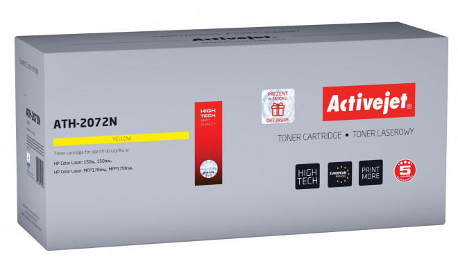 Activejet ATH-2072N tooner (asendus HP 117A W2072A; 2072A Supreme; 700 lehte; kollane)