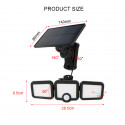 SUNARI Solar Lamp LED FLS-04 108*SMD PIR 10W 800lm 6000K 2400mAh Li-Ion Forever Light