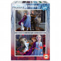 Набор из 2 пазлов   Frozen Believe         100 Предметы 40 x 28 cm  