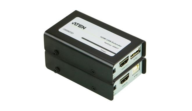 ATEN VE803 AV extender AV transmitter &amp; receiver Black, Grey