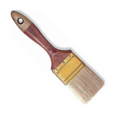 Pintsel 30mm, lapik, peitsitud puidust käepide