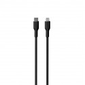 Puro SOFT, USB-C, Lightning, 1,5 m, must - Kaabel