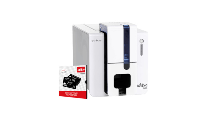 Evolis Edikio Flex, single sided, 12 dots/mm (300 dpi), USB, Ethernet, kit (USB)