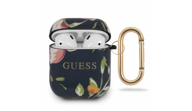 Guess GUACA2TPUBKFL03 Silicone Case For Apple Airpods 1 | 2 Floral N.3