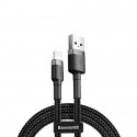 Baseus Cafule Cable Durable Nylon Braided Wire USB | Lightning QC3.0 1.5A 2M black (CALKLF-CG1)
