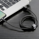 Baseus Cafule Cable Durable Nylon Braided Wire USB | Lightning QC3.0 1.5A 2M black (CALKLF-CG1)