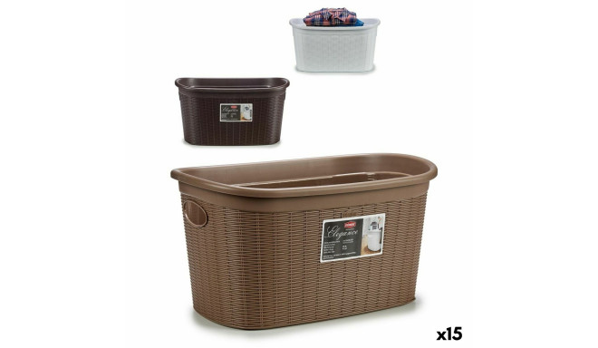 Veļas Grozs Stefanplast Elegance Plastmasa 35 L 37 x 26 x 57,5 cm (15 gb.)