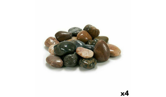 Decorative Stones Grey Brown 3 Kg (4 Units)