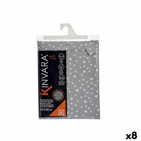 Скатерть Kinvara BABEL GRIS 42 Серый Jacquard 140 x 180 cm Против пятен Родинка (8 штук)