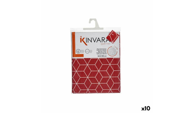 Tablecloth Kinvara CUBIC-26195-1 Maroon Thin canvas 140 x 180 cm Anti-stain Abstract (10 Units)