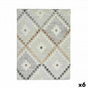 Tablecloth Thin canvas Anti-stain Rhombus 140 x 180 cm Beige (6 Units)