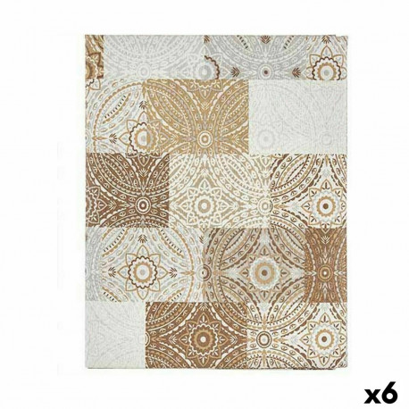 Stain-proof tablecloth Kinvara AZULEJO-B AZULEJO-B Beige Thin canvas Anti-stain Tile 140 x 180 cm (6