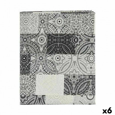 Stain-proof tablecloth Kinvara AZULEJO-G AZULEJO-G Grey Thin canvas Anti-stain Tile 140 x 180 cm (6