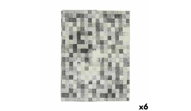 Stain-proof tablecloth Kinvara CUADROS-G CUADROS-G Grey Thin canvas Anti-stain Frames 140 x 180 cm (