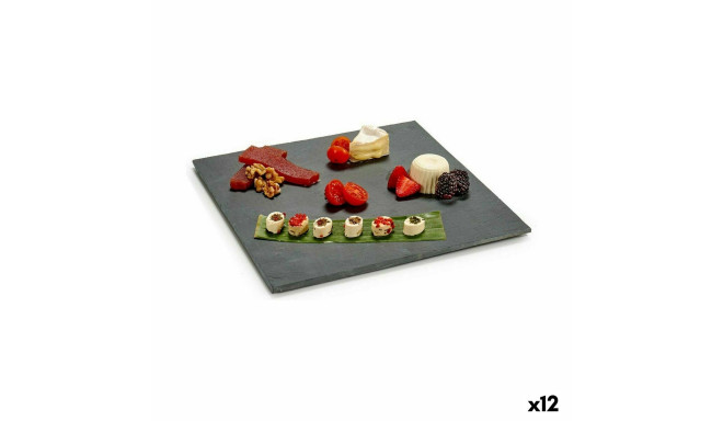 Suupistete alus Kinvara 551563 551563 Must 30 x 0,5 x 30 cm (12 Ühikut)