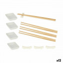 Sushi Set White Ceramic (12 Units)