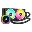 Corsair H100I Processor Liquid сooling kit 12 cm Black