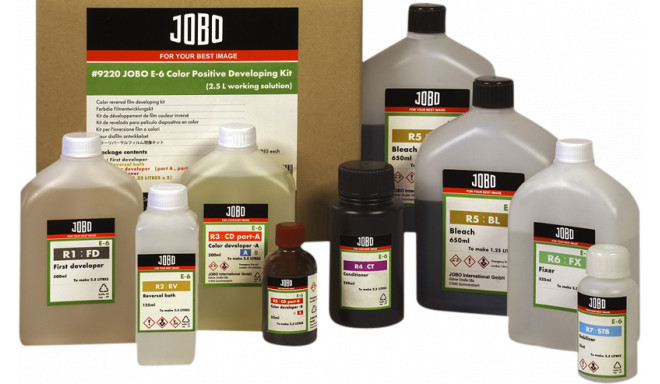 Jobo filmiilmutuskeemia komplekt E-6 Color Positive 2,5L