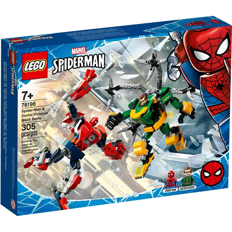 LEGO Marvel blocks set Spider-Man Doctor Octopus Mech Battle