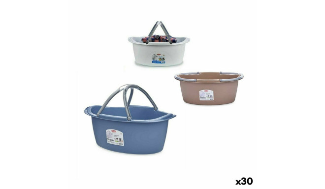 Laundry Basket Stefanplast PR181A PR181A Plastic 25 L 59 x 23 x 38 cm With handles (30 Units)