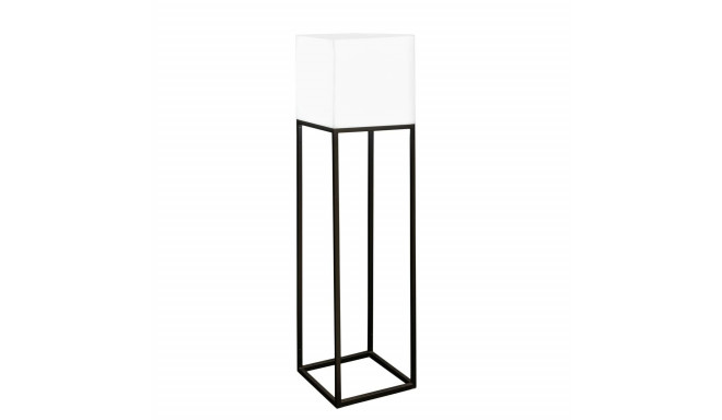 Floor Lamp Block White Grey Polyethylene Steel 38 x 38 x 155 cm