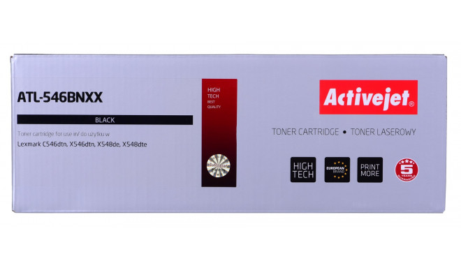 Activejet ATL-546BNXX Toner (replacement for LEXMARK C546U1KG; Supreme; 8000 pages; black)