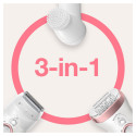 Braun epilaator Silk-épil 5-875 SensoSmart Beauty Set 5, valge/roosa