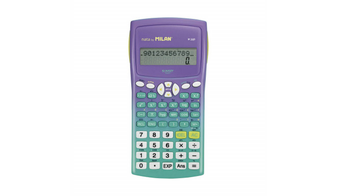 Scientific Calculator Milan M240 Sunset  Turquoise Lilac 16,7 x 8,4 x 1,9 cm