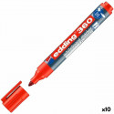 Whiteboard marker Edding 360 Rechargeable Red (10 Units)