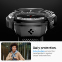 Kaitseümbris kellarihmaga Rugged Armor Pro, Samsung Galaxy Watch6 Classic 43mm, must, Spigen