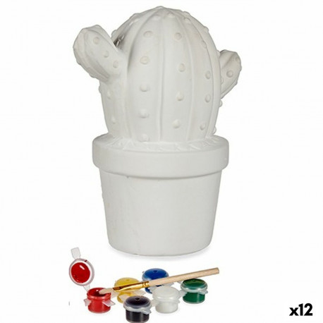 Paint Your Own Money Box Pincello BS2075L BS2075L Cactus 12 x 21 x 17 cm (12 Units)