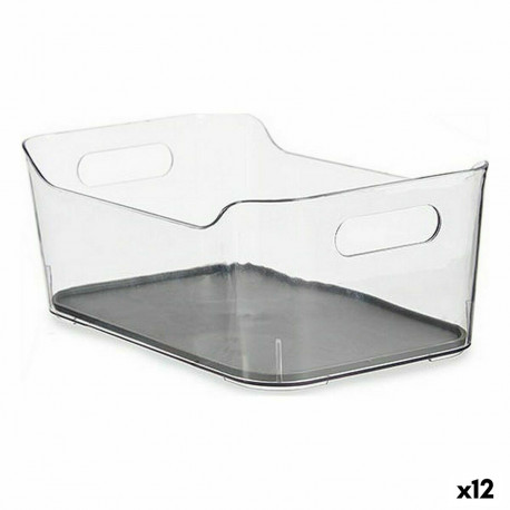 Sahtli sisu Korrastajat Kinvara W623318 Hall Ringlussevõetud plast 17 x 10,5 x 24,5 cm (12 Ühikut)