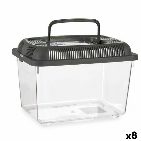 Fish tank Mascow 87865 87865 Grey Plastic 7 L 20 x 20 x 30 cm With handle Large (8 Units)