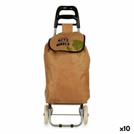 Iepirkumu ratiņi Kinvara WR3050-6A Brūns 3,3 L 36 x 95 x 35 cm (10 gb.)