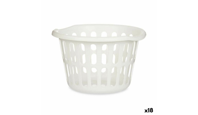 Basket Kipit 8066-W 8066-W White polypropylene 27 L (18 Units)