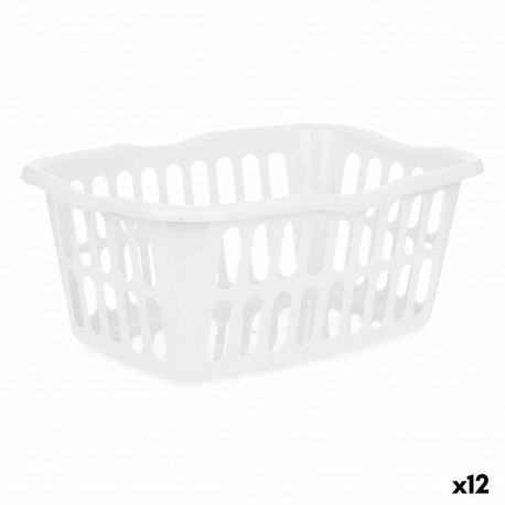 Korv Kipit 8067-W 8067-W Valge polüpropüleen 50 L (12 Ühikut)