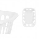 Basket White polypropylene 50 L 58 x 24 x 42 cm (12 Units) Basket White polypropylene 50 L 58 x 24 x 42 cm (12 Units)