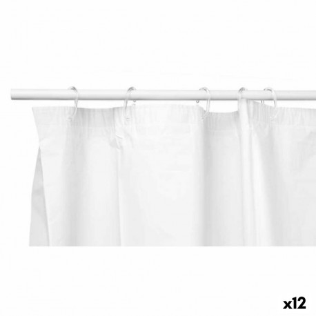 Duššikardin Berilo 89375 89375 Valge Polüetüleen EVA 180 x 180 cm 20,5 x 34 x 2 cm (12 Ühikut)
