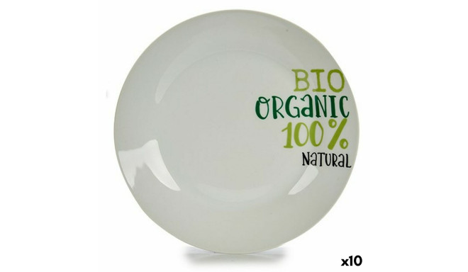 Lame taldrik 136900A Organic Portselan Prinditud 24,4 x 2,6 x 24,4 cm (10 Ühikut)