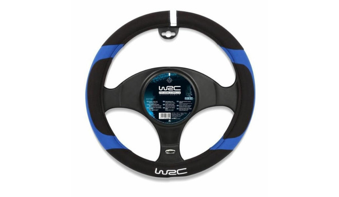 Steering Wheel Cover WRC IMP007384 Black/Blue Ø 38 cm